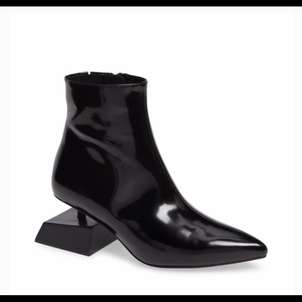Jeffrey Campbell Anatomic 7.5 black ankle boots